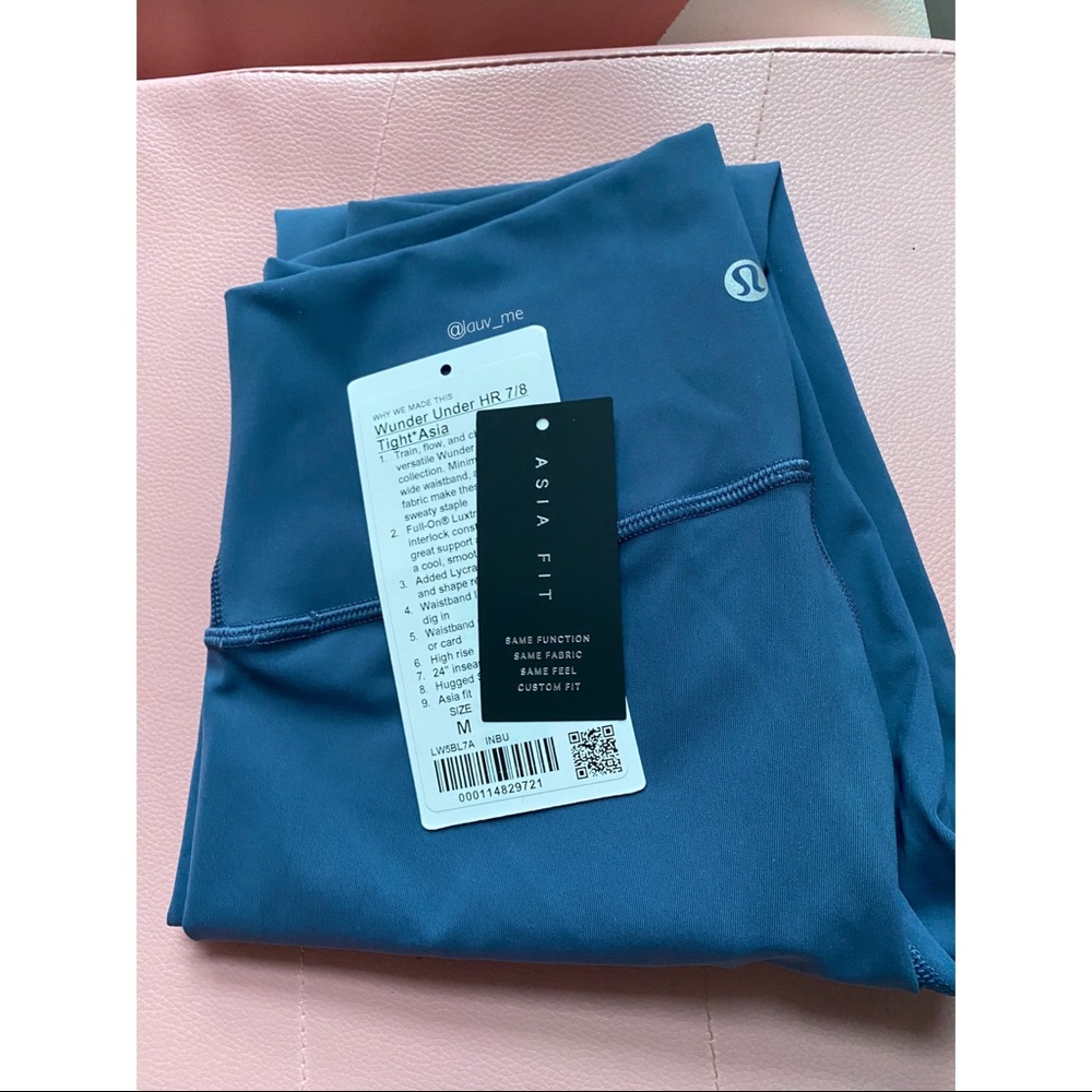 Lululemon Wunder Under 24” Ink Blue SizeM AsiaFit